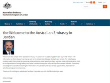 Tablet Screenshot of jordan.embassy.gov.au