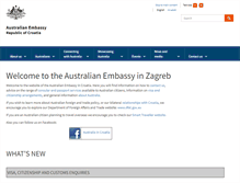 Tablet Screenshot of croatia.embassy.gov.au