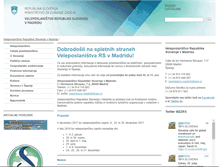 Tablet Screenshot of madrid.embassy.si
