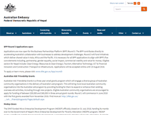 Tablet Screenshot of nepal.embassy.gov.au