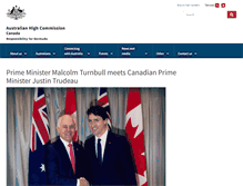 Tablet Screenshot of canada.embassy.gov.au