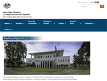 Tablet Screenshot of laos.embassy.gov.au