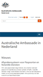 Mobile Screenshot of netherlands.embassy.gov.au
