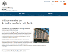 Tablet Screenshot of germany.embassy.gov.au