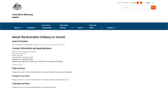 Desktop Screenshot of kuwait.embassy.gov.au
