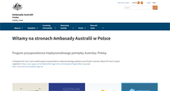 Desktop Screenshot of poland.embassy.gov.au
